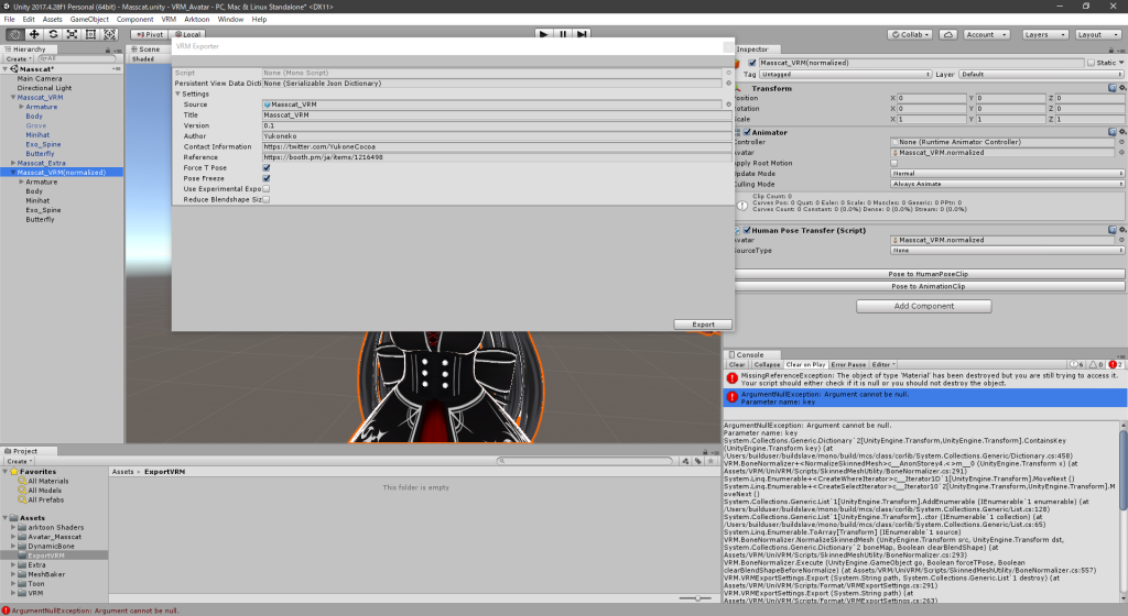 What formats does UniVRM support?
